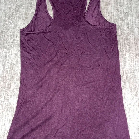 Old Navy | Dark purple tank top w/black lace - Picture 9 of 9
